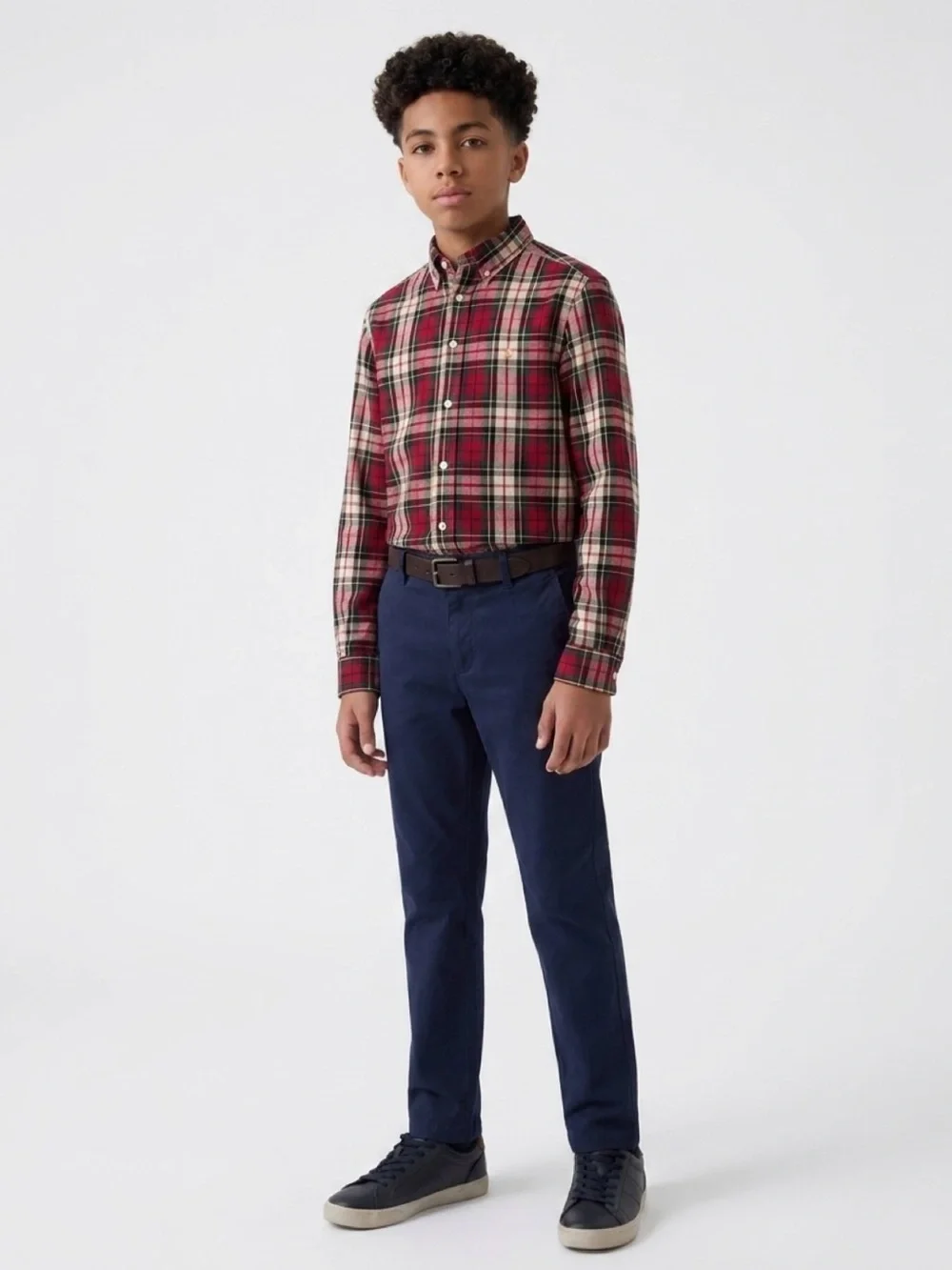 NWT Polo Ralph Lauren Boys  Button Down Shirt L 14 16 School Flannel
